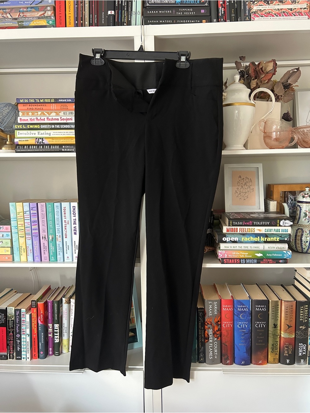 Nine West Black Straight-Leg Dress Trousers